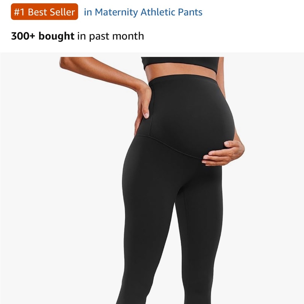 NWT Black Maternity Athletic Pants - CRZ YOGA